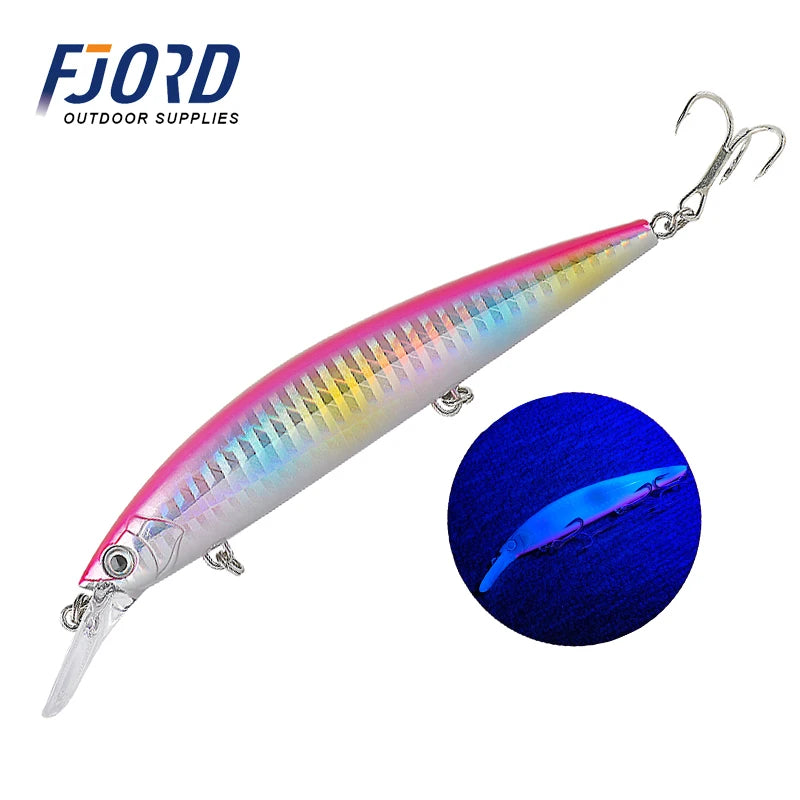 FJORD 110S 37g 90S 29g 70S 17g Heavy Sinking Minnow Fishing Lures Saltwater Freshwater Long Casting Sea Artificial Bait Jerkbait