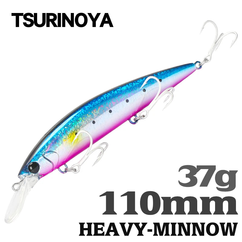 TSURINOYA 110mm 37g Heavy Sinking Minnow
