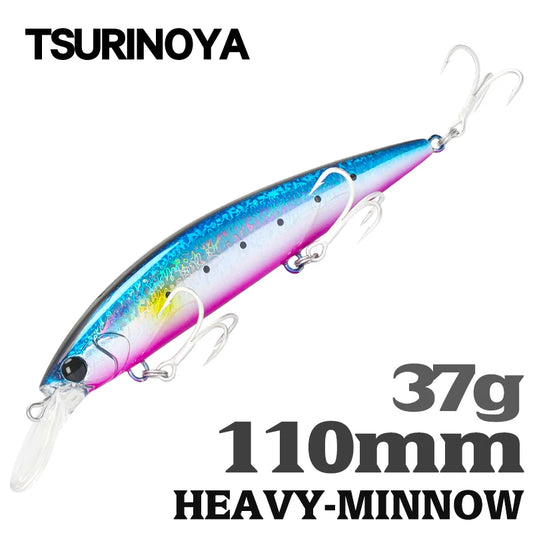 TSURINOYA 110mm 37g Heavy Sinking Minnow