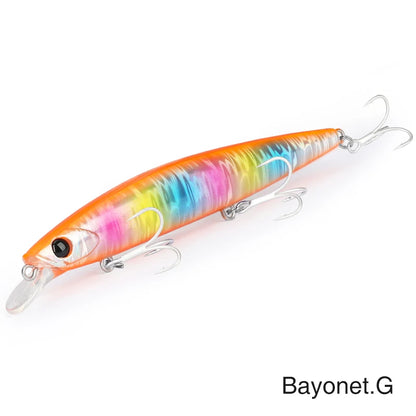 TSURINOYA 135S Ultra Long Casting Sea Fishing Lure Sinking Minnow 135mm 26.4g BAYONET Seabass Saltwater Tungaten Weight Hard Bai