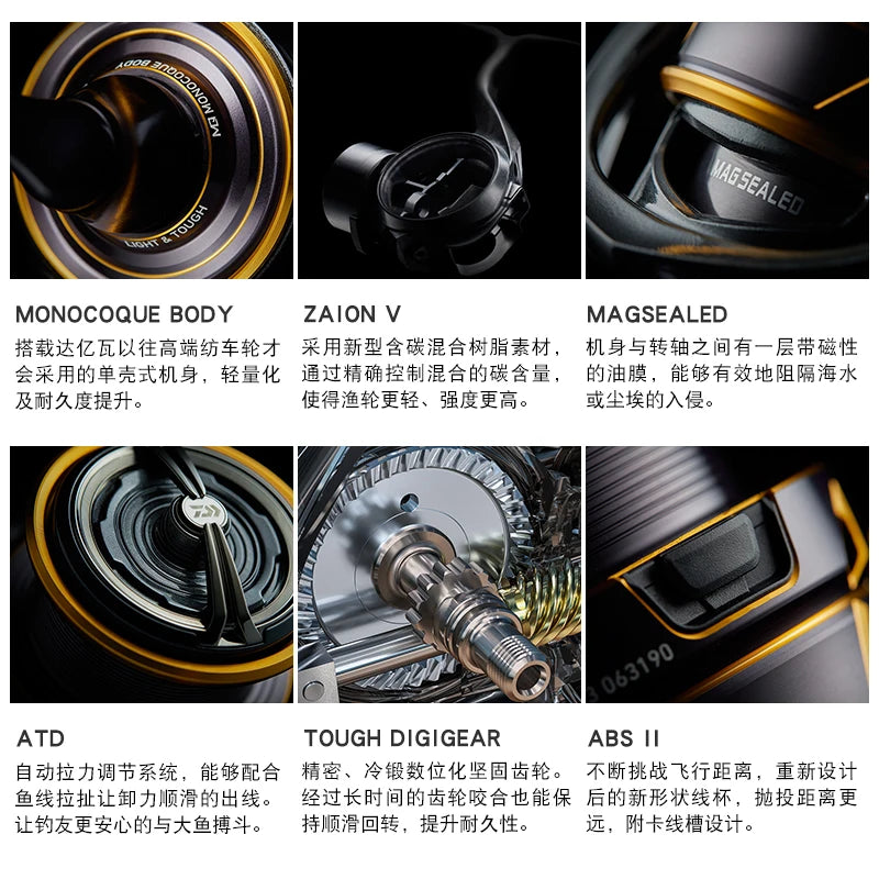 2021 NEW DAIWA CALDIA CS LT Reel Spinning Fishing Wheel 6+1BB Max Drag 5-10kg  Saltwater