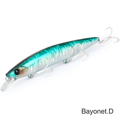 TSURINOYA 135S Ultra Long Casting Sea Fishing Lure Sinking Minnow 135mm 26.4g BAYONET Seabass Saltwater Tungaten Weight Hard Bai