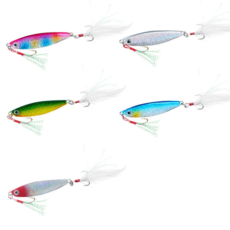 1 PC Fishing Lure VIB Sinking Long Shoot Wobbler Fishing Bait 7/10/15/20g Ocean River Hard Metal Artificial Vibration Bait