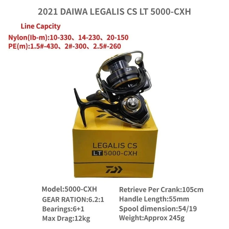 2021 DAIWA LEGALIS CS LT 1000-XH 2000 2500 3000-C 4000-C 5000-CXH 6000-H Spinning Fishing Reels
