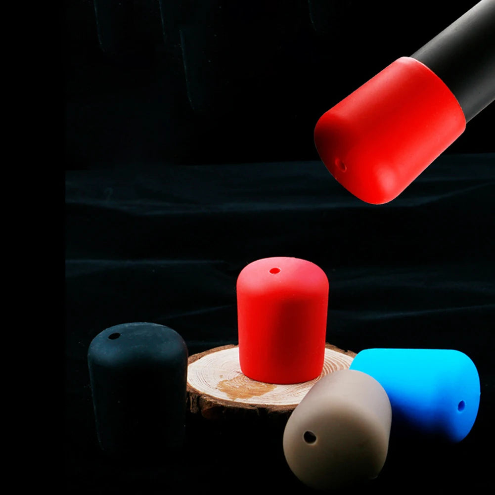 Fishing Rod End Cap Fishing Rod Handle Protective Case Silicone Lure Rod Bottom Protector Fishing Accessories Protective Parts