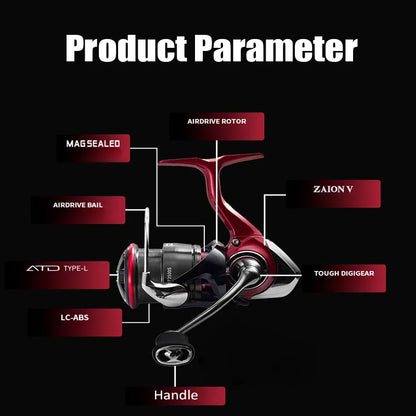DAIWA 2025 New FUEGO CS LT Seawater Spinning Reel 5.3/5.7/6.2:1 175-325g Max Drag 12kg Long Shot Fishing Reel