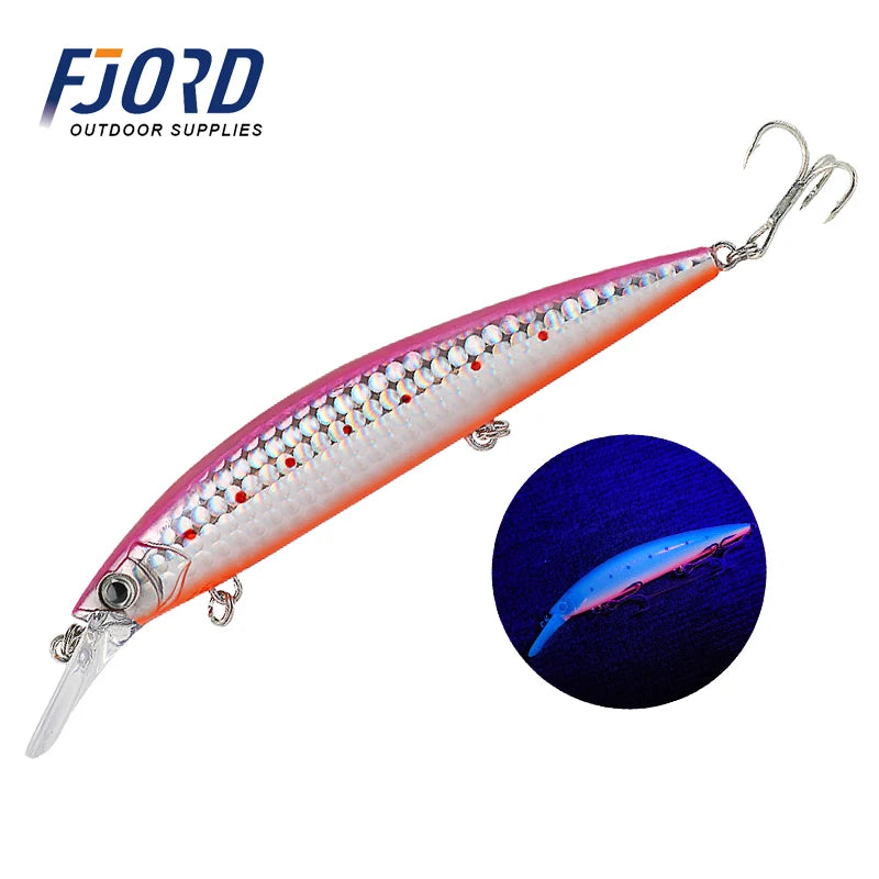 FJORD 110S 37g 90S 29g 70S 17g Heavy Sinking Minnow Fishing Lures Saltwater Freshwater Long Casting Sea Artificial Bait Jerkbait