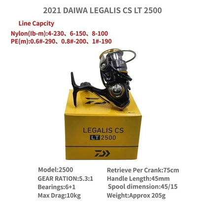 2021 DAIWA LEGALIS CS LT 1000-XH 2000 2500 3000-C 4000-C 5000-CXH 6000-H Spinning Fishing Reels