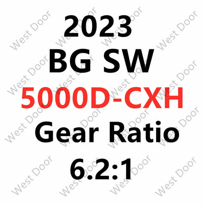 New 2023 DAIWA BG SW Saltwater Jigging Fishing Boat Reel  Spinning Reel Aluminum Body LC-ABS Metail Spool 6+1BB