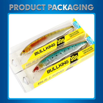 FSTK kanata Jerkbait 160mm 30g  Sinking Minnow Deep Floating Bass Fishing Lure Casting Trolling Tungaten Weight Fishing Lures