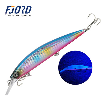 FJORD 110S 37g 90S 29g 70S 17g Heavy Sinking Minnow Fishing Lures Saltwater Freshwater Long Casting Sea Artificial Bait Jerkbait