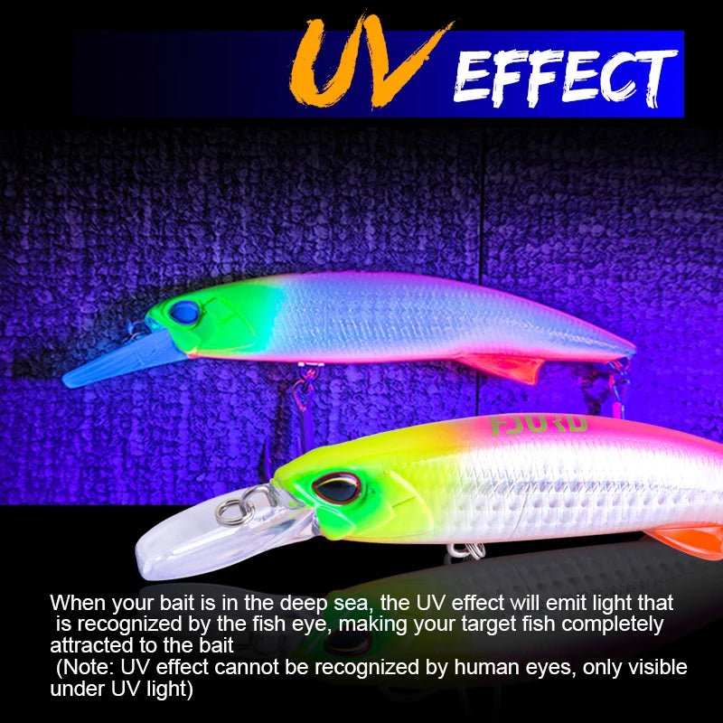 FJORD Glow UV 110mm 64g Sinking Hard Baits Fishing Lure Long Casting Sea Depth Saltwater Trolling Lures Swimbaits Fishing Items