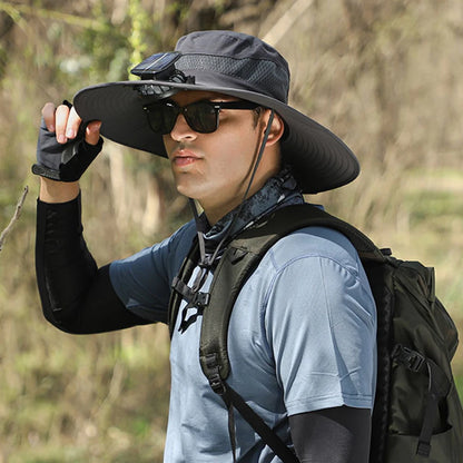Solar Fan Hat Portable Sun Cap Summer hat USB Rechargeable Single/Dual Cooling Fan Fishing Hat Fisherman Hiking Mountaineering ﻿