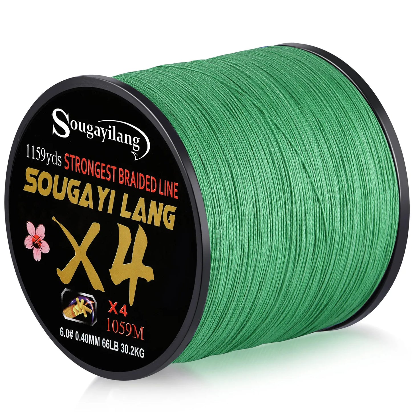 Sougayilang Braided Line 4X 100/300m 5 Colors Max Drag 66 LB Line Multifilament PE Line for Saltwater Sea Fishing Accessories