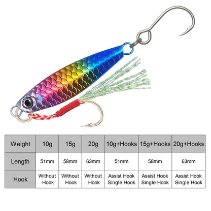 YUCONG 1PX Spoon Metal Jigs 10g-15g-20g Shore Cast Slow Jigging Lure Trolling Fishing Bait Sinking Hard Wobbler Hartköder leurre
