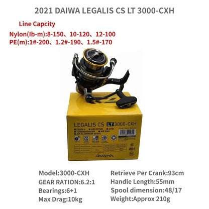 2021 DAIWA LEGALIS CS LT 1000-XH 2000 2500 3000-C 4000-C 5000-CXH 6000-H Spinning Fishing Reels