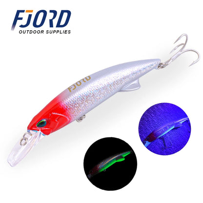 FJORD Glow UV 110mm 64g Sinking Hard Baits Fishing Lure Long Casting Sea Depth Saltwater Trolling Lures Swimbaits Fishing Items
