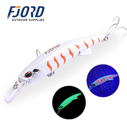 FJORD Glow UV 110mm 64g Sinking Hard Baits Fishing Lure Long Casting Sea Depth Saltwater Trolling Lures Swimbaits Fishing Items