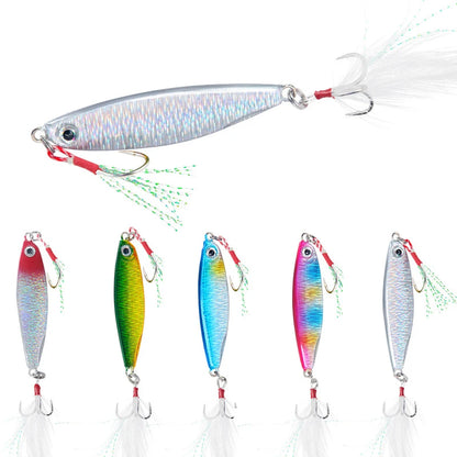 1 PC Fishing Lure VIB Sinking Long Shoot Wobbler Fishing Bait 7/10/15/20g Ocean River Hard Metal Artificial Vibration Bait