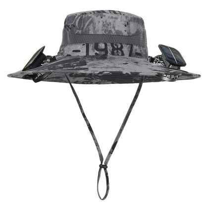 Solar Fan Hat Portable Sun Cap Summer hat USB Rechargeable Single/Dual Cooling Fan Fishing Hat Fisherman Hiking Mountaineering ﻿