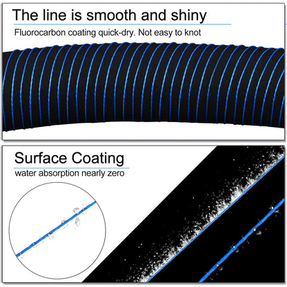 Sougayilang 9 Strands Strongest PE Fishing Line Braid 150M 350M 550M Performance Fibers 17-97LB Fishing Wire 5 Colors