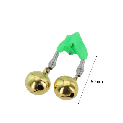 Fishing Alarm Fish Bell Metal 1PC Double Ring Bell Screw Screw Bell Strong Spring High Quality Stainless Steel