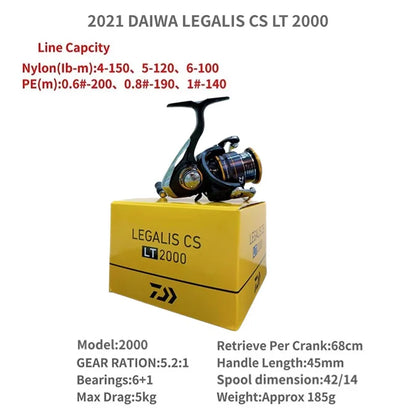 2021 DAIWA LEGALIS CS LT 1000-XH 2000 2500 3000-C 4000-C 5000-CXH 6000-H Spinning Fishing Reels