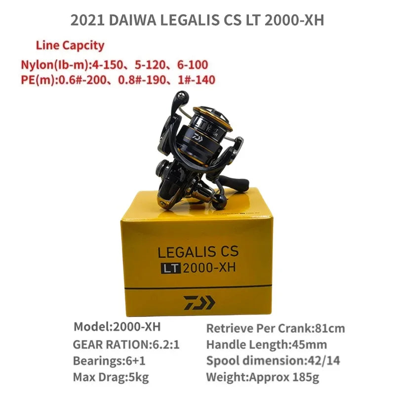 2021 DAIWA LEGALIS CS LT 1000-XH 2000 2500 3000-C 4000-C 5000-CXH 6000-H Spinning Fishing Reels