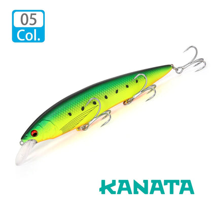 FSTK kanata Jerkbait 160mm 30g  Sinking Minnow Deep Floating Bass Fishing Lure Casting Trolling Tungaten Weight Fishing Lures
