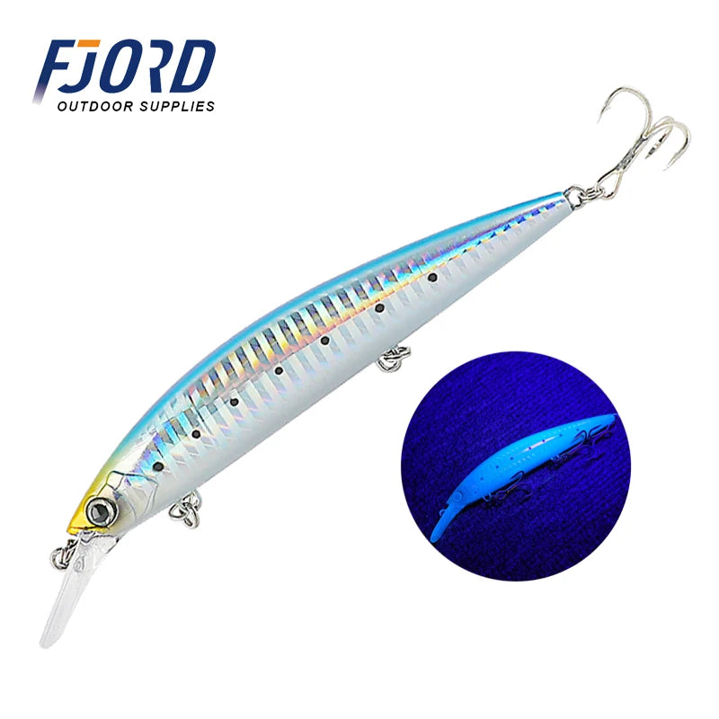 FJORD 110S 37g 90S 29g 70S 17g Heavy Sinking Minnow Fishing Lures Saltwater Freshwater Long Casting Sea Artificial Bait Jerkbait