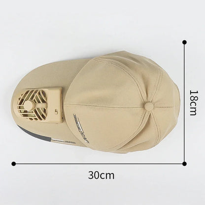 Fan Cooling Baseball Cap Sun Visors Outdoor Sport Cap Summer Breathable Sunscreen Hat For Women Men Camping Hiking Travel