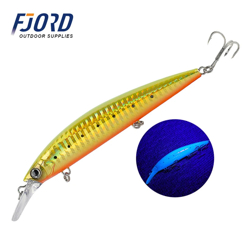 FJORD 110S 37g 90S 29g 70S 17g Heavy Sinking Minnow Fishing Lures Saltwater Freshwater Long Casting Sea Artificial Bait Jerkbait