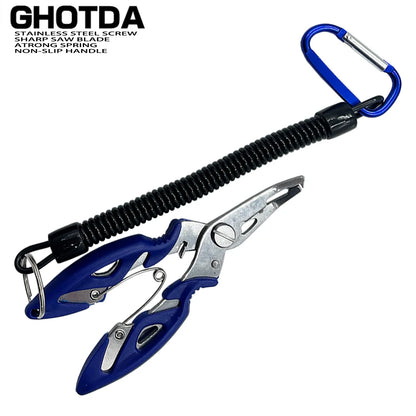 Fishing Pliers Fish Line Cutter Scissors Mini Fish Hook Remover Winter Tackle Pliers Vise Knitting Flies Scissors