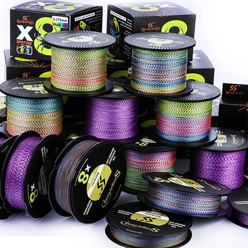 Sougayilang Braided Fishing Line 8 Strands 150M-550M 17-97LB Multifilament Pe Thread Line for Saltwater Carp Bass Trount Fishing