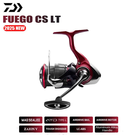 DAIWA 2025 New FUEGO CS LT Seawater Spinning Reel 5.3/5.7/6.2:1 175-325g Max Drag 12kg Long Shot Fishing Reel