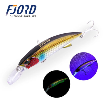 FJORD Glow UV 110mm 64g Sinking Hard Baits Fishing Lure Long Casting Sea Depth Saltwater Trolling Lures Swimbaits Fishing Items
