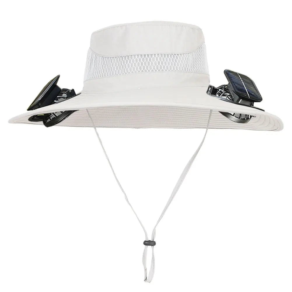 Solar Fan Hat Portable Sun Cap Summer hat USB Rechargeable Single/Dual Cooling Fan Fishing Hat Fisherman Hiking Mountaineering ﻿