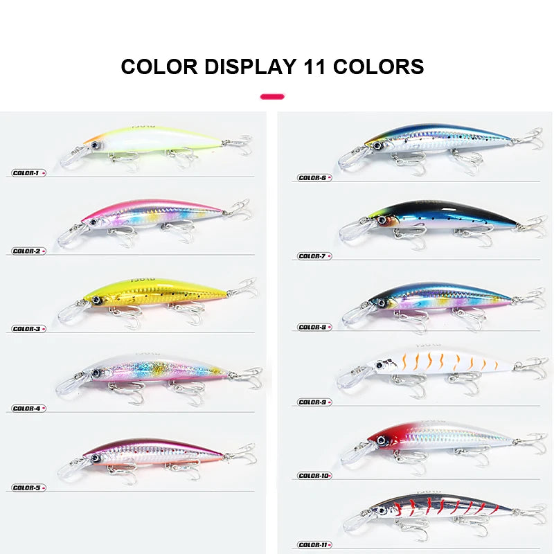 FJORD 110S 37g 90S 29g 70S 17g Heavy Sinking Minnow Fishing Lures Saltwater Freshwater Long Casting Sea Artificial Bait Jerkbait
