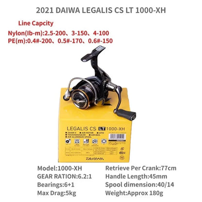 2021 DAIWA LEGALIS CS LT 1000-XH 2000 2500 3000-C 4000-C 5000-CXH 6000-H Spinning Fishing Reels
