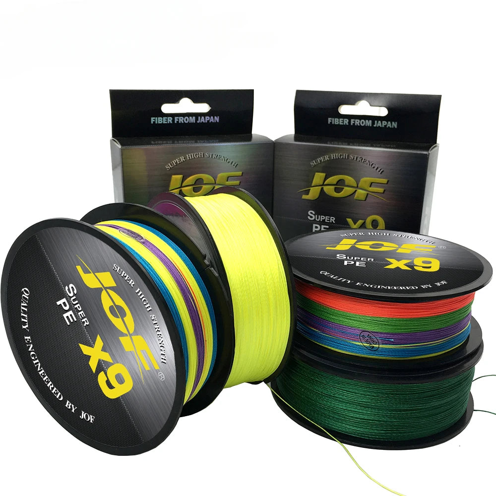 Super JIGGING PE Line Round Cord Low Memory Braided Fishing Lines 20-80LB Quality 9 Strands X9 Multifilament Wire 100M 300M 500M