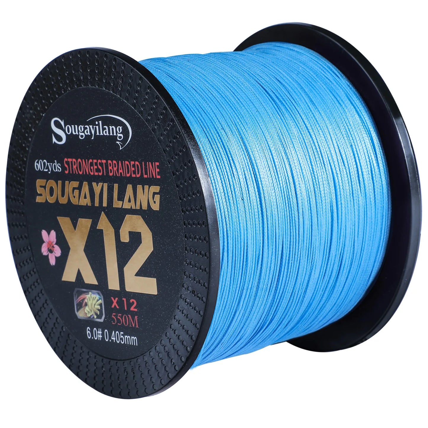 Sougayilang Braided Line X12 150/350/550m Max Drag 66LB Fishing Line Multifilament PE Line for Saltwater Sea Fishing Accessories