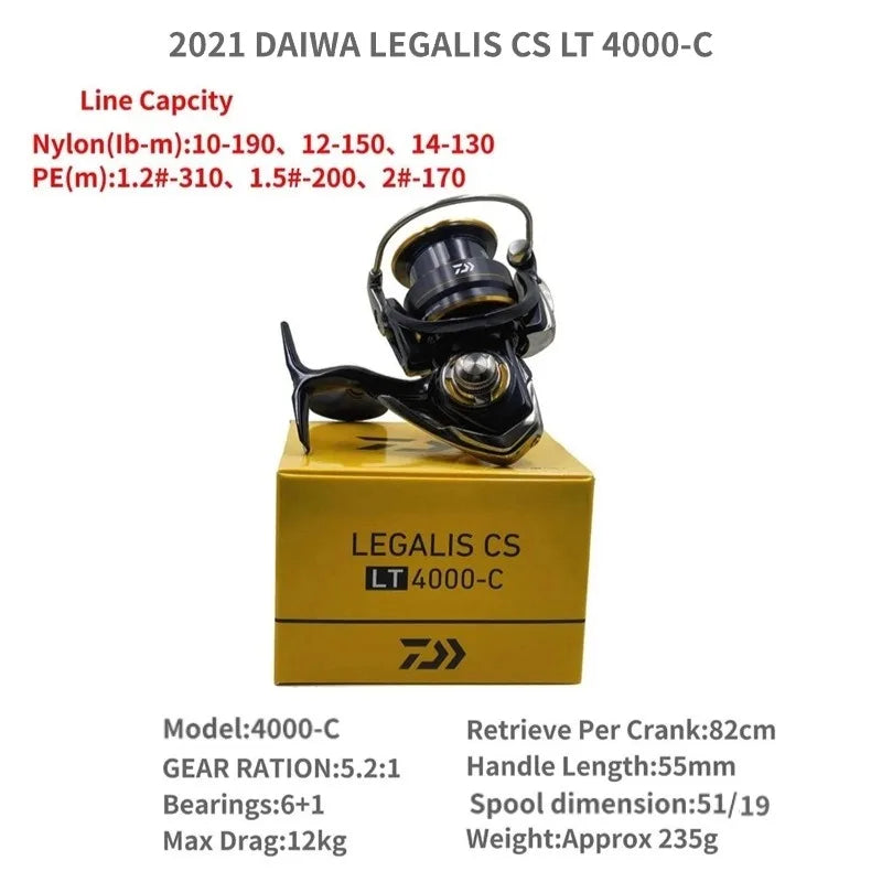 2021 DAIWA LEGALIS CS LT 1000-XH 2000 2500 3000-C 4000-C 5000-CXH 6000-H Spinning Fishing Reels