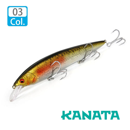 FSTK kanata Jerkbait 160mm 30g  Sinking Minnow Deep Floating Bass Fishing Lure Casting Trolling Tungaten Weight Fishing Lures