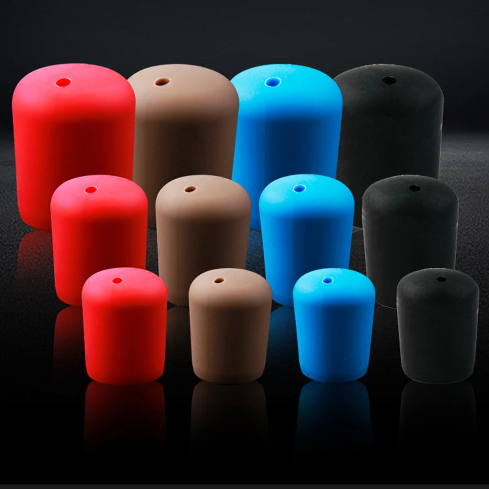 Fishing Rod End Cap Fishing Rod Handle Protective Case Silicone Lure Rod Bottom Protector Fishing Accessories Protective Parts